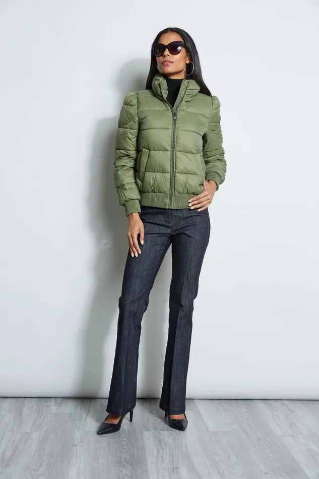 Elie Tahari Coats Tahari Short Puffer Coat Sage 8211 Women