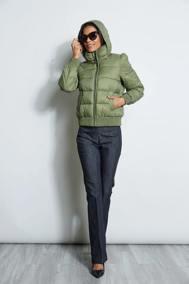 Elie Tahari Coats Tahari Short Puffer Coat Sage 8211 Women