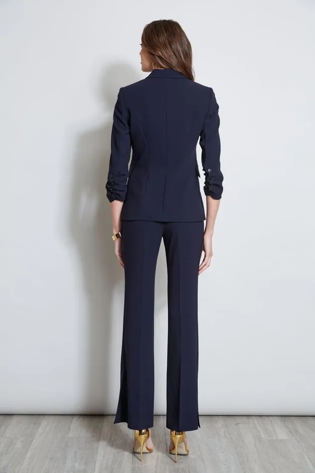 Elie Tahari Jackets and Blazers 3 Button Ruched Sleeve Blazer Stargazer 8211 Women