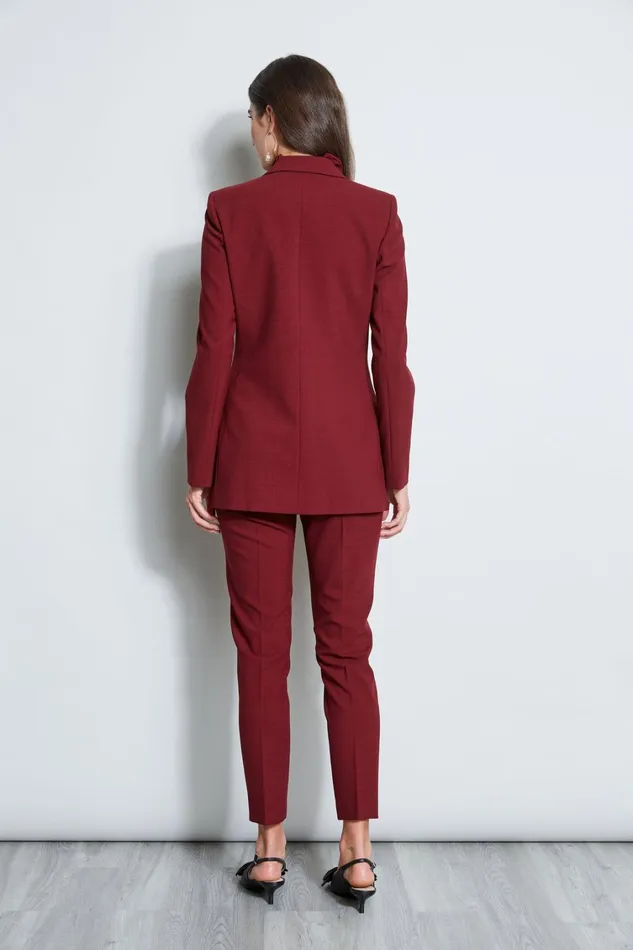 Elie Tahari Jackets and Blazers 7 Button Blazer Bordeaux 8211 Women
