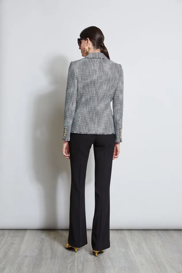 Elie Tahari Jackets and Blazers Double Breasted Tweed Blazer Blkwht 8211 Women