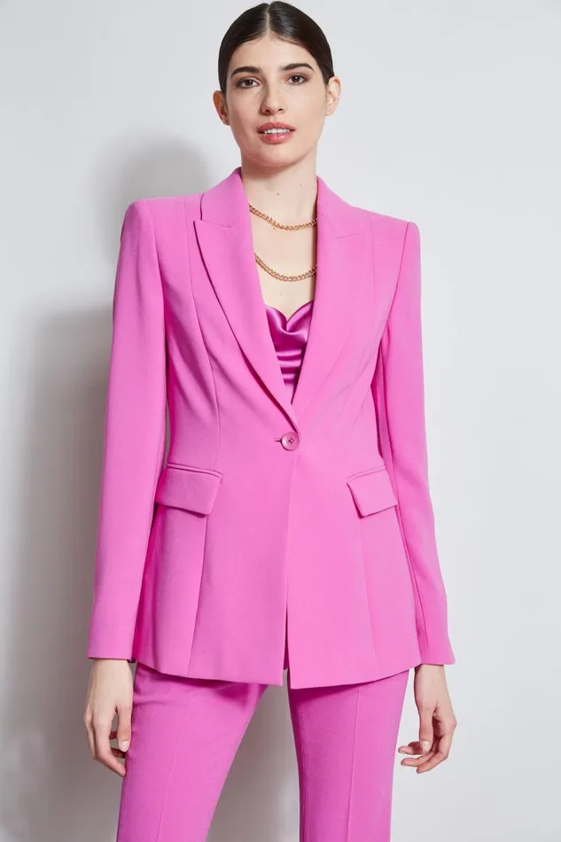 Elie Tahari Jackets and Blazers Single Button Blazer Peony 8211 Women