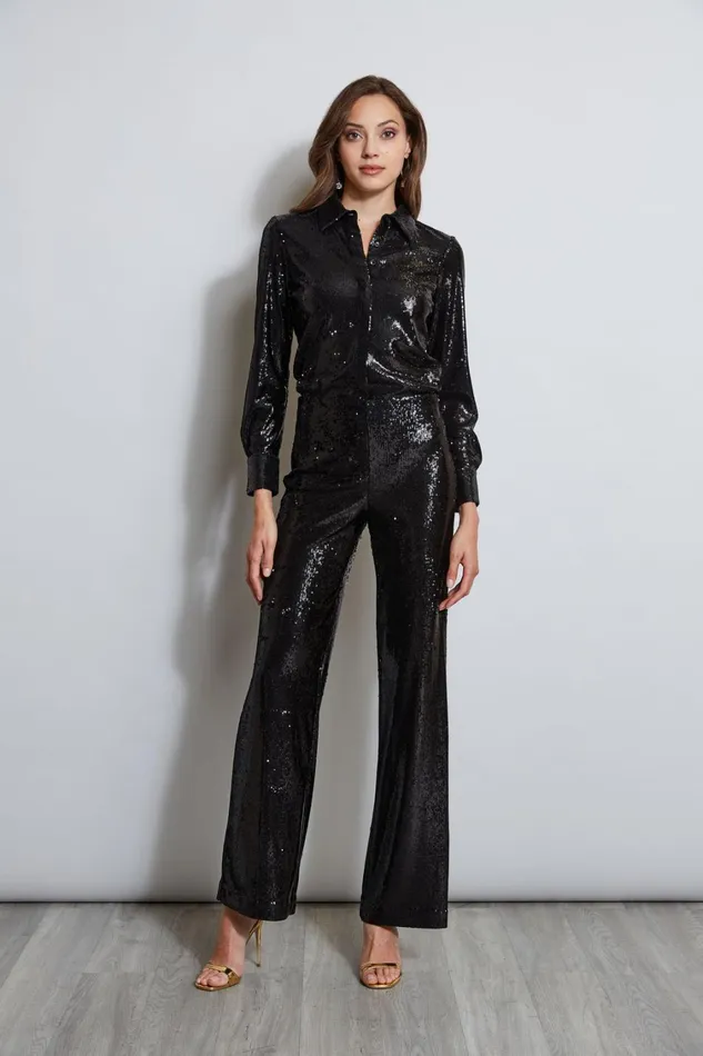 Elie Tahari Pants Sequin Pant Black 8211 Women