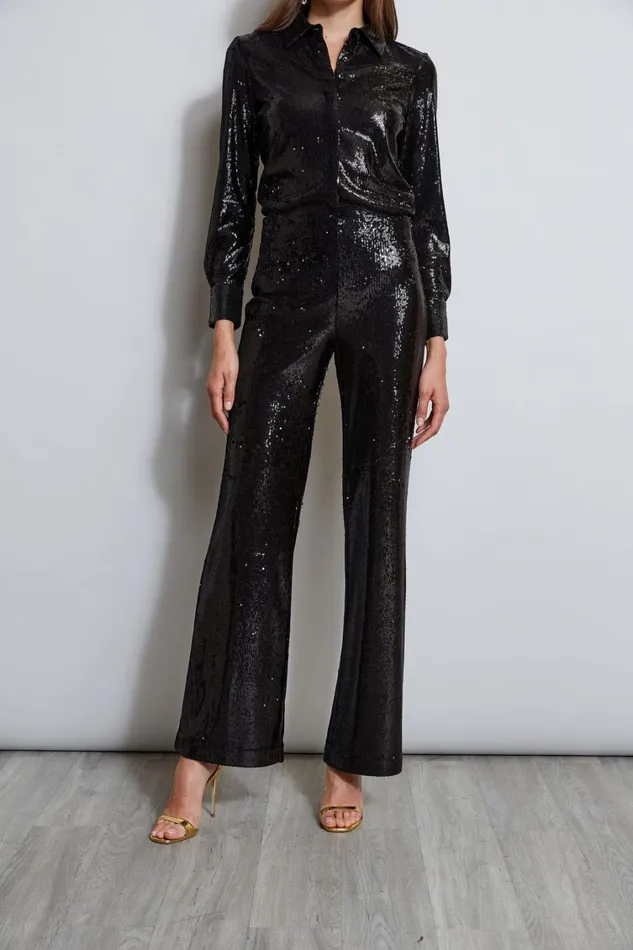 Elie Tahari Pants Sequin Pant Black 8211 Women