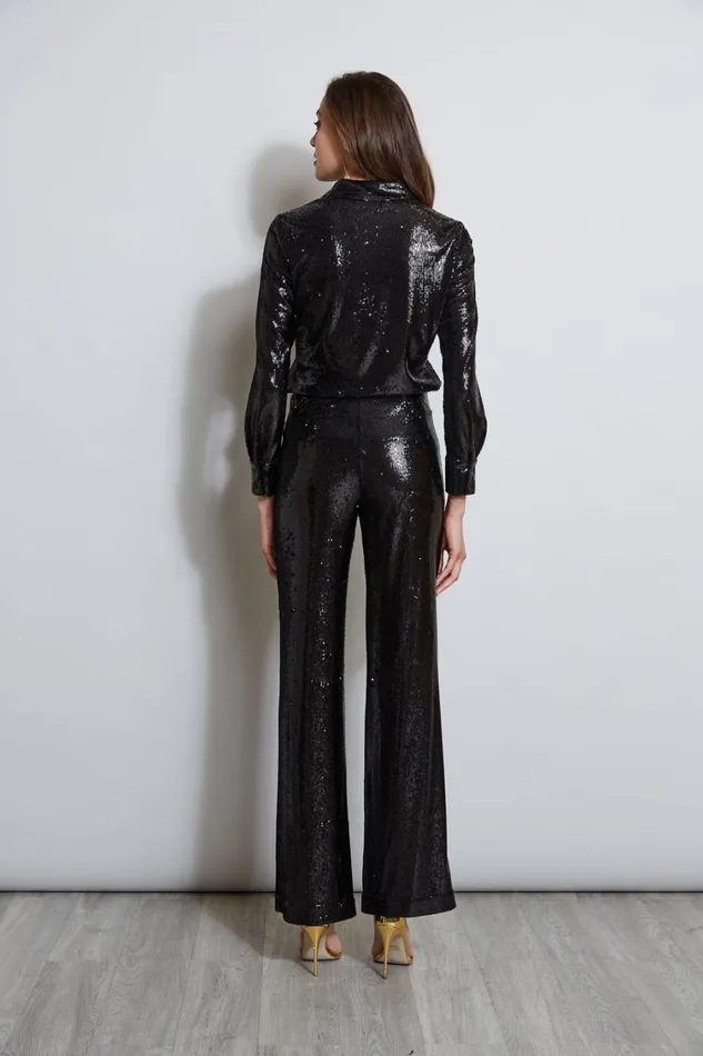 Elie Tahari Pants Sequin Pant Black 8211 Women
