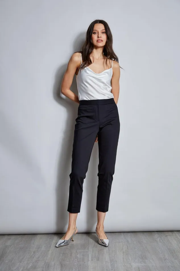 Elie Tahari Pants Slim Cotton Pocket Pant Black 8211 Women