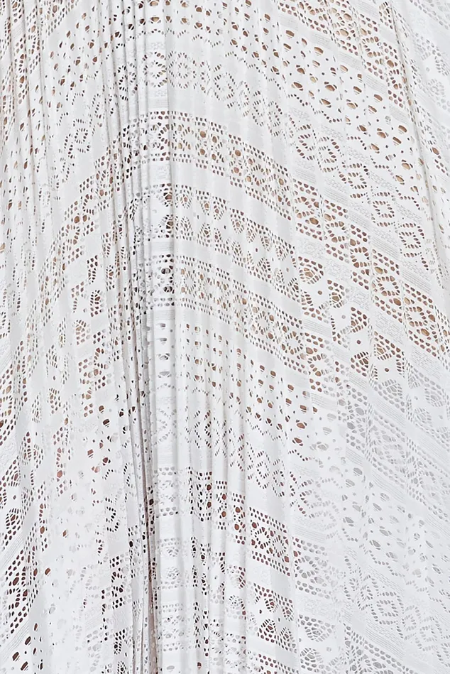 Elie Tahari Skirts Pleated Lace Skirt White 8211 Women