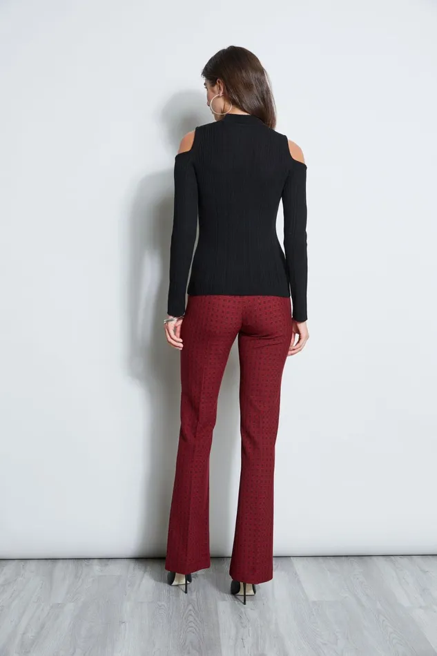 Elie Tahari Suiting Cold Shoulder Mock Neck Sweater Black 8211 Women
