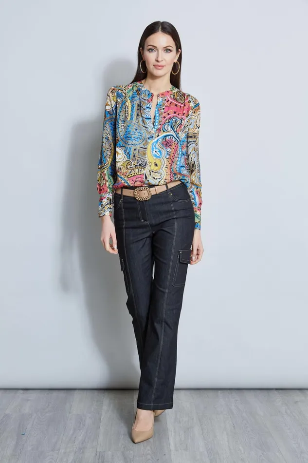 Elie Tahari Tops Calypso Print Shirt Calypso 8211 Women