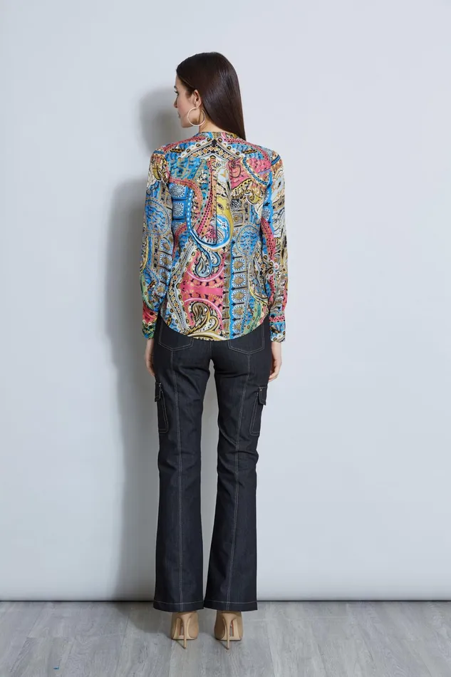 Elie Tahari Tops Calypso Print Shirt Calypso 8211 Women