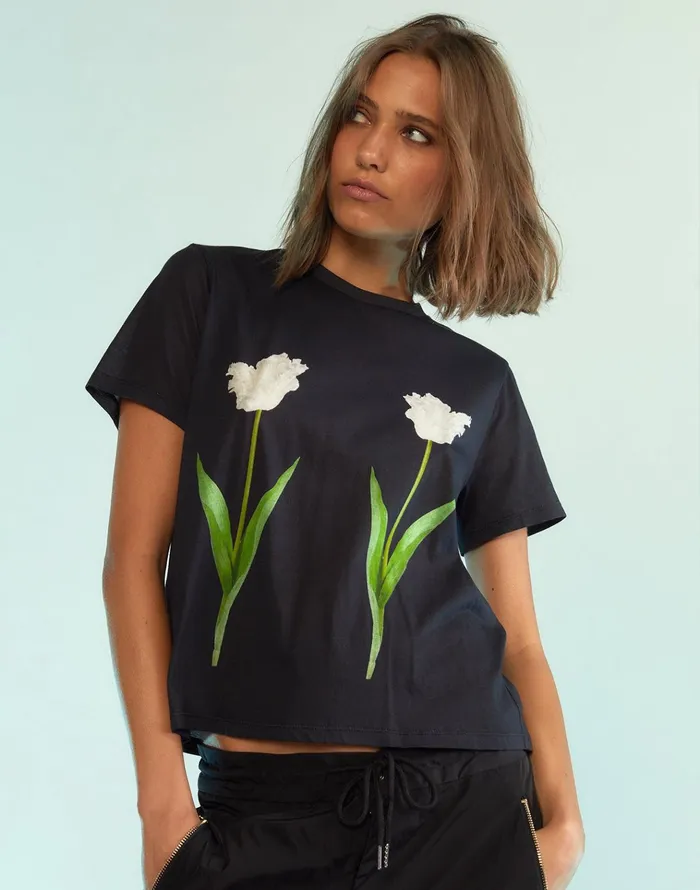 Everyday Tees 8211 Blkwt Women Cynthia Rowley Tops