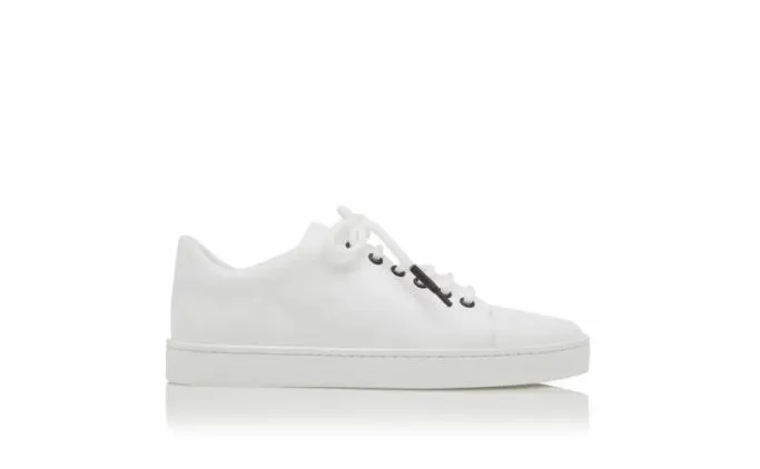 Flats Women Manolo Blahnik SEMANADAWhite Calf Leather Low Cut Sneakers Flats Women Manolo Blahnik SEMANADAWhite Calf Leather Low Cut Sneakers