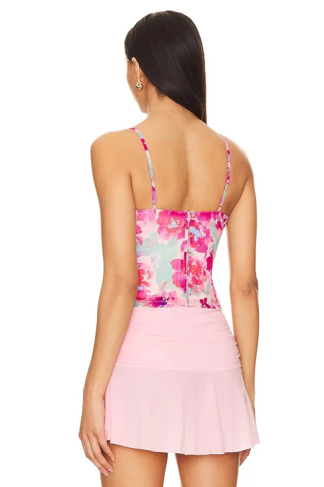 Flora Top Pink Floral Multi Women Lovers and Friends Tops