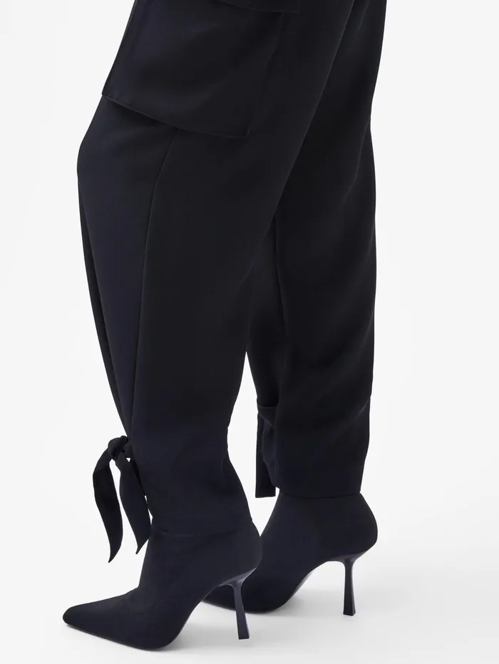 French Connection Bella Twill Trousers Blackout Woman Trousers
