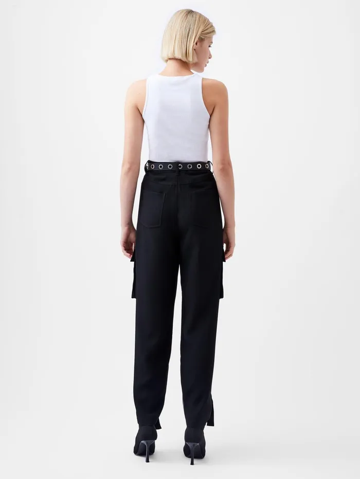 French Connection Bella Twill Trousers Blackout Woman Trousers