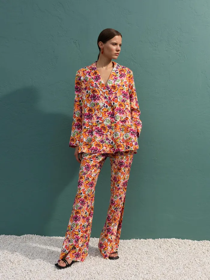 French Connection Brenna Harrie Blazer Melon Woman Coords