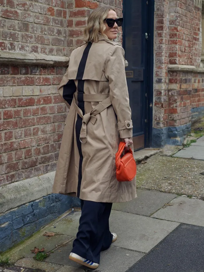 French Connection Coco Twill Trench Coat Autumn Camel Woman Coats and Jackets