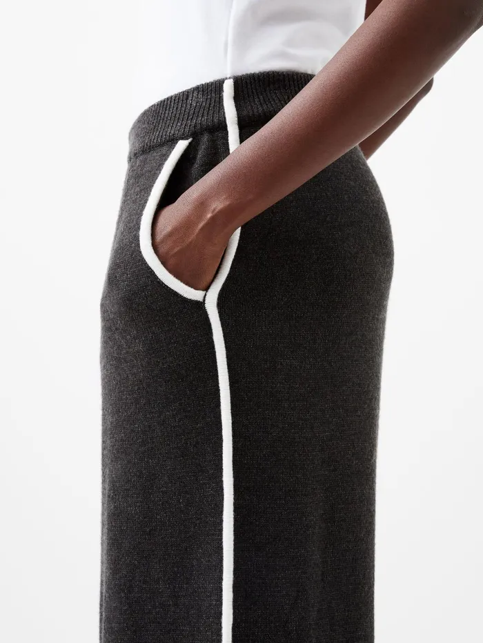 French Connection Jordan Trousers CharcoalWhite Woman Trousers