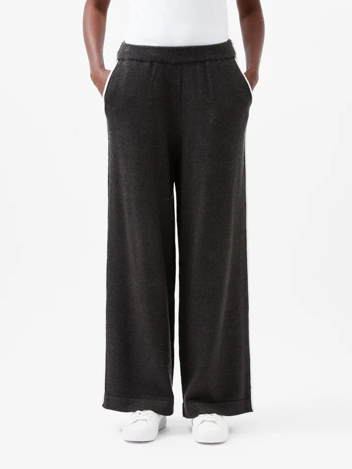 French Connection Jordan Trousers CharcoalWhite Woman Trousers