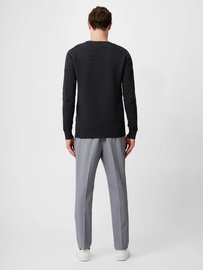 French Connection Ottoman Jumper Charcoal Melange Man Knitwear