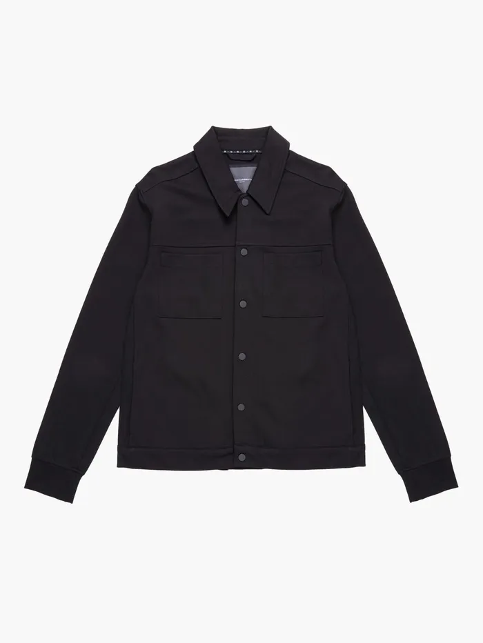 French Connection Scuba Jacket Black Man Coats and Jackets