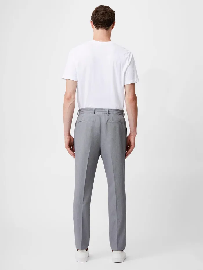French Connection Stretch Knitted Trousers Light Grey Man Trousers