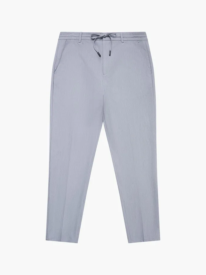 French Connection Stretch Knitted Trousers Light Grey Man Trousers