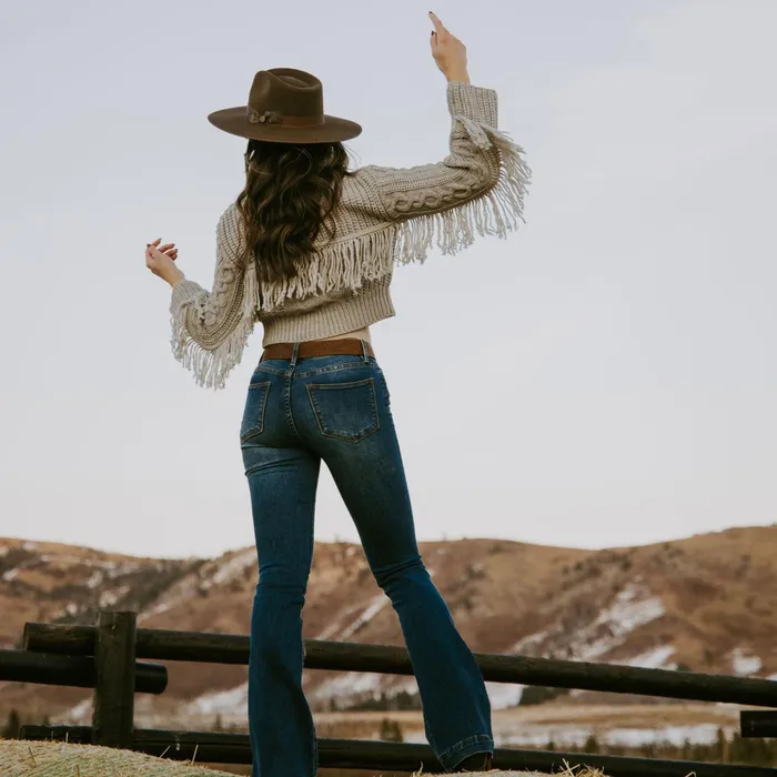 Fringe Jackets Women Stetson Cream Fringed Cardigan Tan