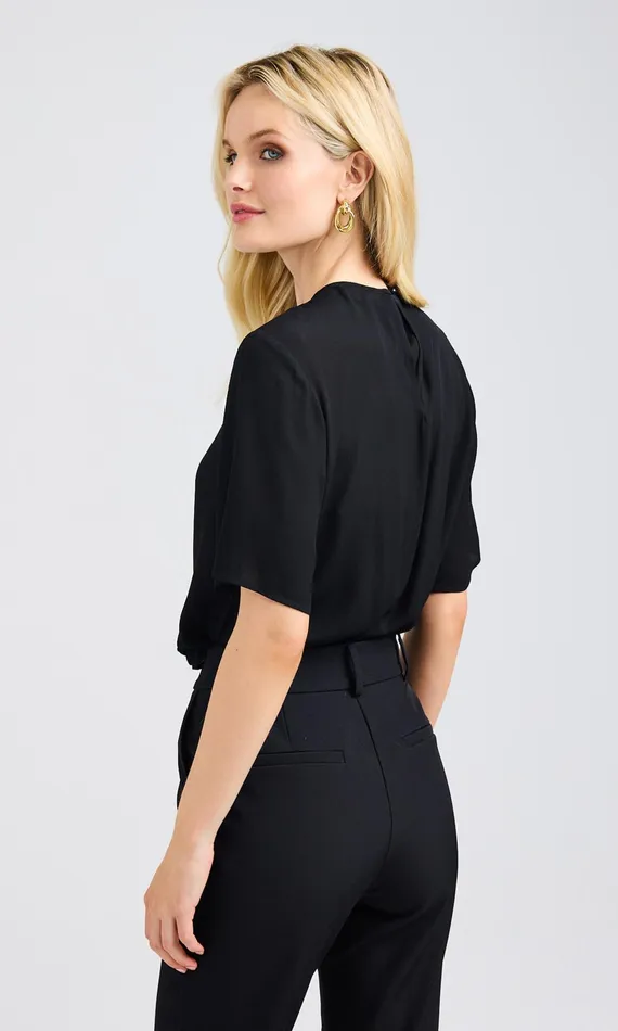 Generation Love Clothing Romano Blouse Black Women Tops