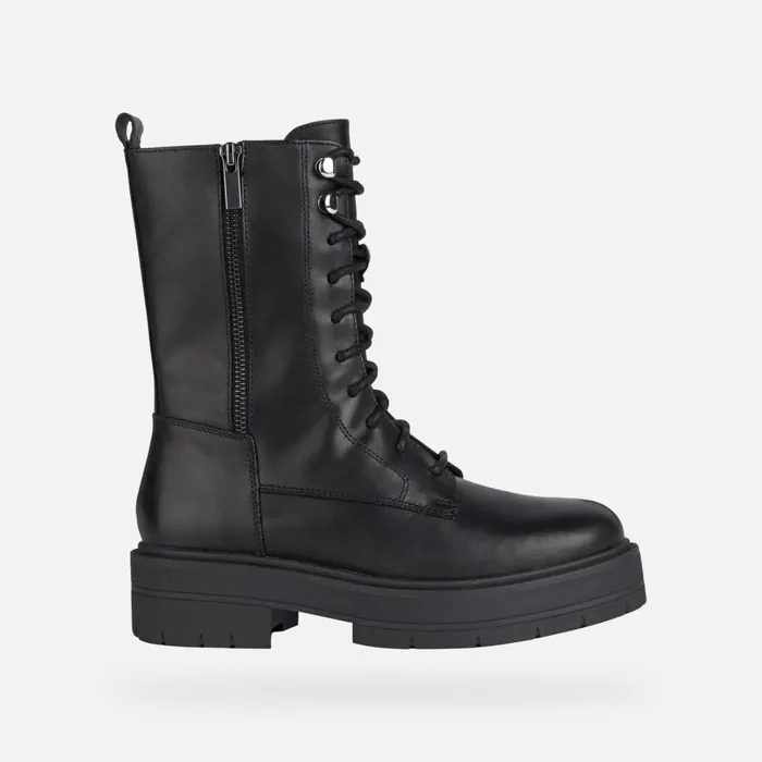 Geox Ankle Boots SPHERICA EC7 WOMAN Black Combat Boots Black 8211 Woman