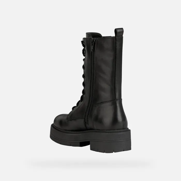 Geox Ankle Boots SPHERICA EC7 WOMAN Black Combat Boots Black 8211 Woman