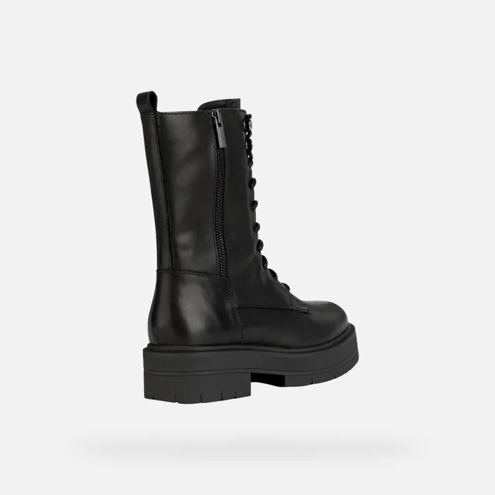 Geox Ankle Boots SPHERICA EC7 WOMAN Black Combat Boots Black 8211 Woman