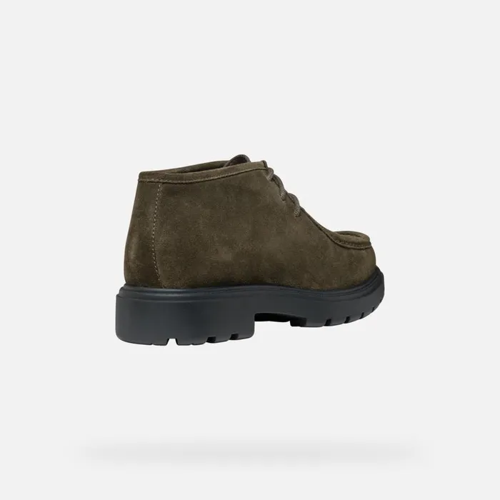 Geox Casual Shoes SPHERICA EC7 MAN Military Suede Shoes Military 8211 Man