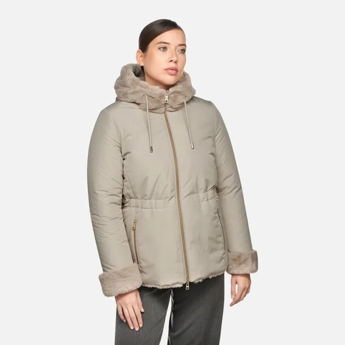 Geox Jackets KAULA WOMAN StringMid String Reversible Jacket Stringmid String 8211 Woman