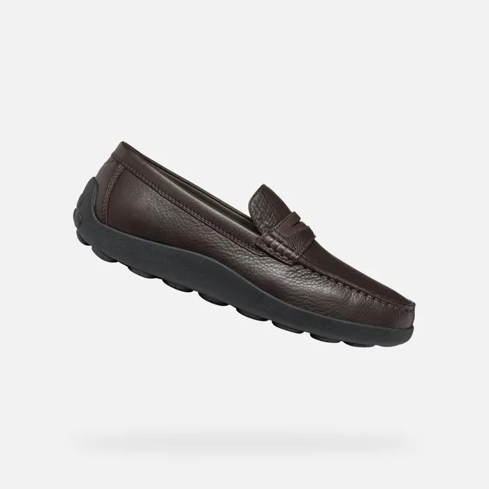 Geox Loafers SPHERICA EC14 MAN Coffee Leather Loafers Coffee 8211 Man