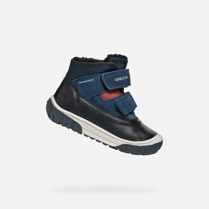 Geox MidCalf Boots OMAR BABY BlackNavy Mid Calf Boots Blacknavy 8211 Kids