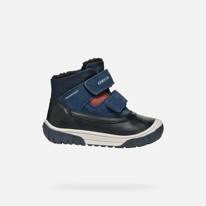 Geox MidCalf Boots OMAR BABY BlackNavy Mid Calf Boots Blacknavy 8211 Kids