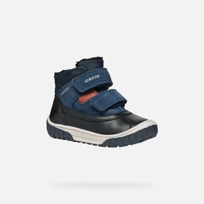 Geox MidCalf Boots OMAR BABY BlackNavy Mid Calf Boots Blacknavy 8211 Kids