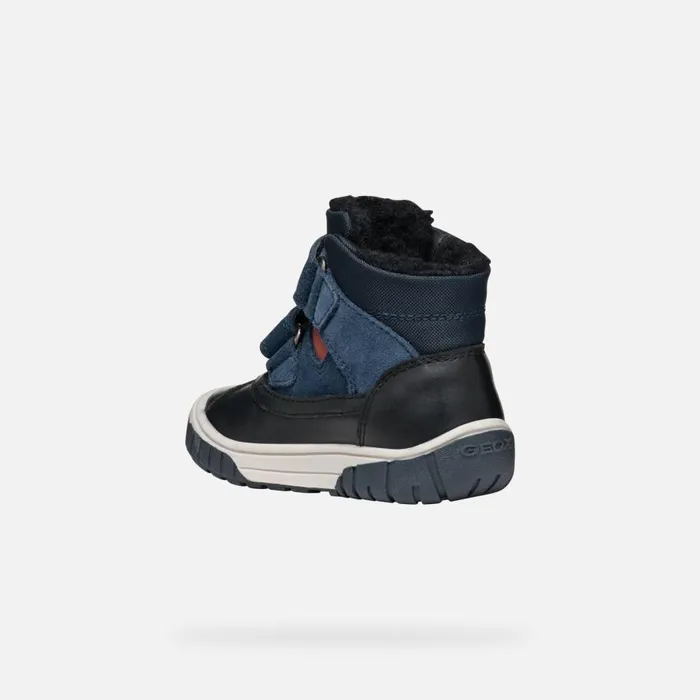 Geox MidCalf Boots OMAR BABY BlackNavy Mid Calf Boots Blacknavy 8211 Kids
