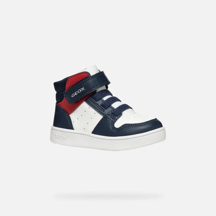 Geox Sneakers ECLYPER BABY WhiteNavy High Top Sneakers Whitenavy 8211 Kids