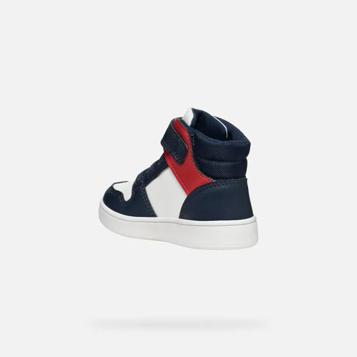 Geox Sneakers ECLYPER BABY WhiteNavy High Top Sneakers Whitenavy 8211 Kids
