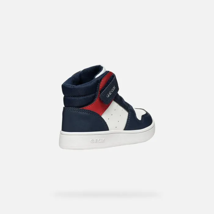 Geox Sneakers ECLYPER BABY WhiteNavy High Top Sneakers Whitenavy 8211 Kids