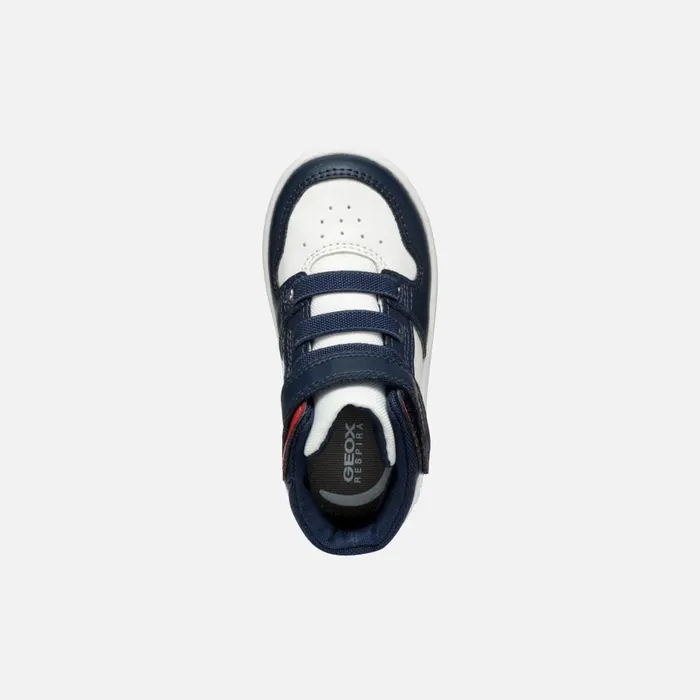 Geox Sneakers ECLYPER BABY WhiteNavy High Top Sneakers Whitenavy 8211 Kids
