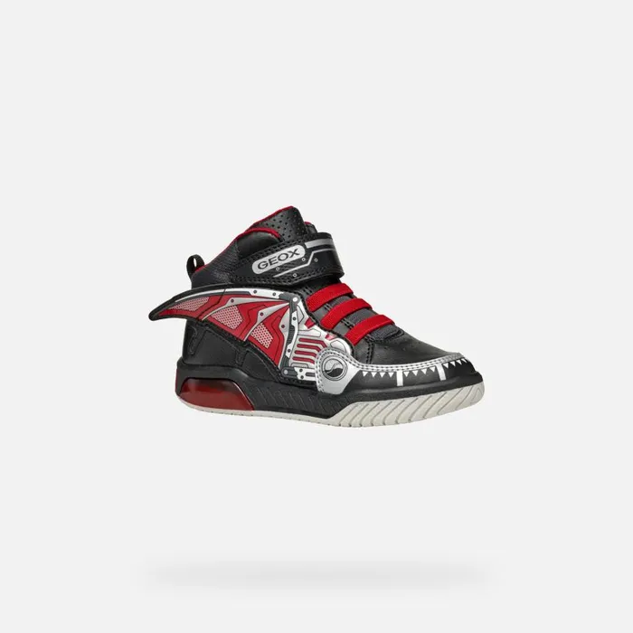 Geox Sneakers INEK BOY BlackRed High Top Sneakers Blackred 8211 Kids