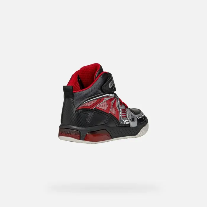 Geox Sneakers INEK BOY BlackRed High Top Sneakers Blackred 8211 Kids