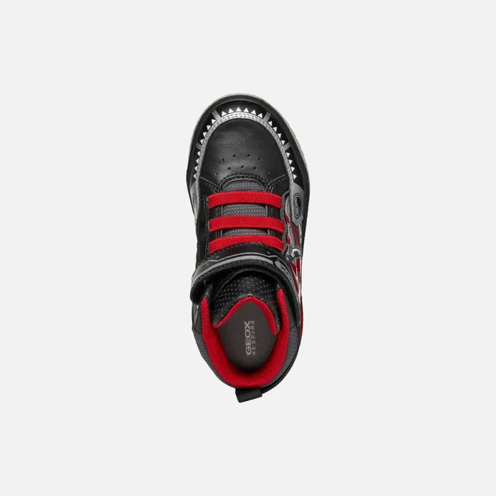 Geox Sneakers INEK BOY BlackRed High Top Sneakers Blackred 8211 Kids