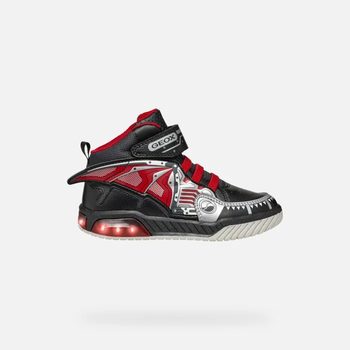 Geox Sneakers INEK BOY BlackRed High Top Sneakers Blackred 8211 Kids