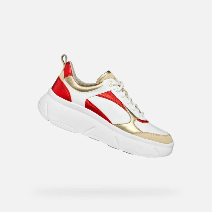 Geox Sneakers NEBULA 20 X WOMAN RedWhite Low Top Sneakers Redwhite 8211 Woman