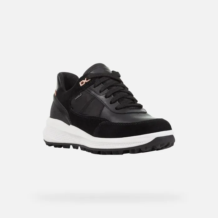 Geox Sneakers PG1X B ABX A Waterproof Shoes Black Woman Geox Black 8211 Woman