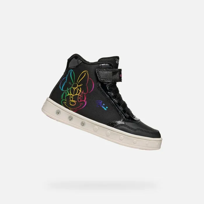 Geox Sneakers SKYLIN JUNIOR Black Minnie Black 8211 Kids